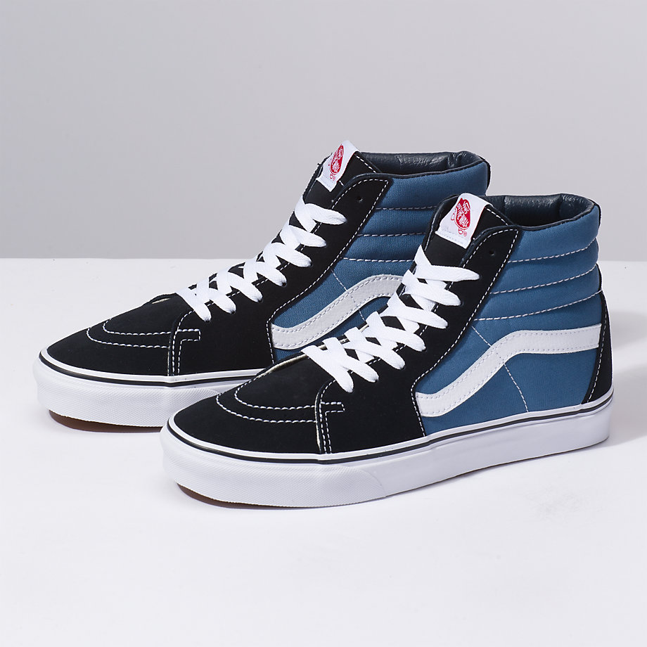 Vans Erkek Spor Ayakkabı Sk8-Hi Lacivert/Beyaz | 45606-549